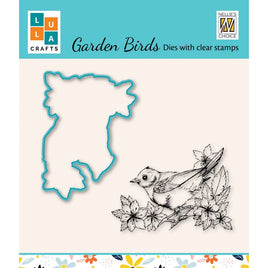 Nellie's Choice • Snellen Design Diecut & Clear Stamp Sets Birds Series Garden Birds-2