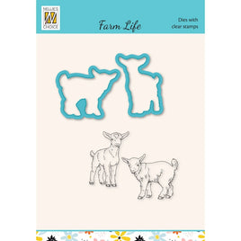 Nellie Snellen -Snellen Design Dies & Clear Stamp Sets Farm-Life Goats