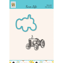 Nellie's Choice • Snellen Design Diecut & Clear Stamp Sets Farm-Life Tractor