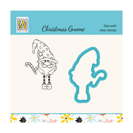 Nellie's Choice - Cutting Die & Clear Stamp Candy Cane