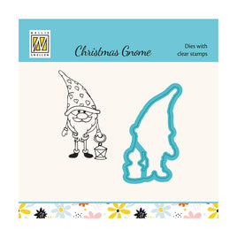 Nellie Snellen -Snellen Design Dies & Clear Stamp Sets Gnome with Lantern