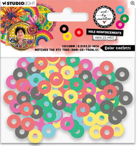 ABM - Art by Marlene - Hole reinforcements Color confetti - ABM 25 collection