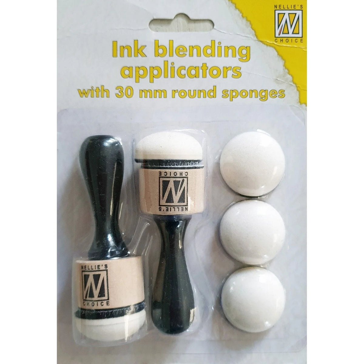 Round Applicator Nellie Snellen • Ink Blending Applicators With 30mm Round dome Sponges ...