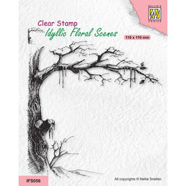 Nellie Snellen -  Idyllic Floral Scenes Clear Stamps - Icy Tree