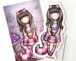 Santoro Gorjuss rubber stamp GOR-WL-STAMP376 - Cheshire Cat Wonderland nr.376