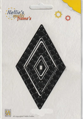 Nellie's Choice - Multi Frame - Scalloped Diamond Cutting Die set