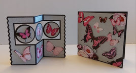Craft Along Card Kit - Butterflies  (set of 2 Card kits)