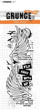Studio Light - Clear Stamp - Grunge Collection - Fly Away with me