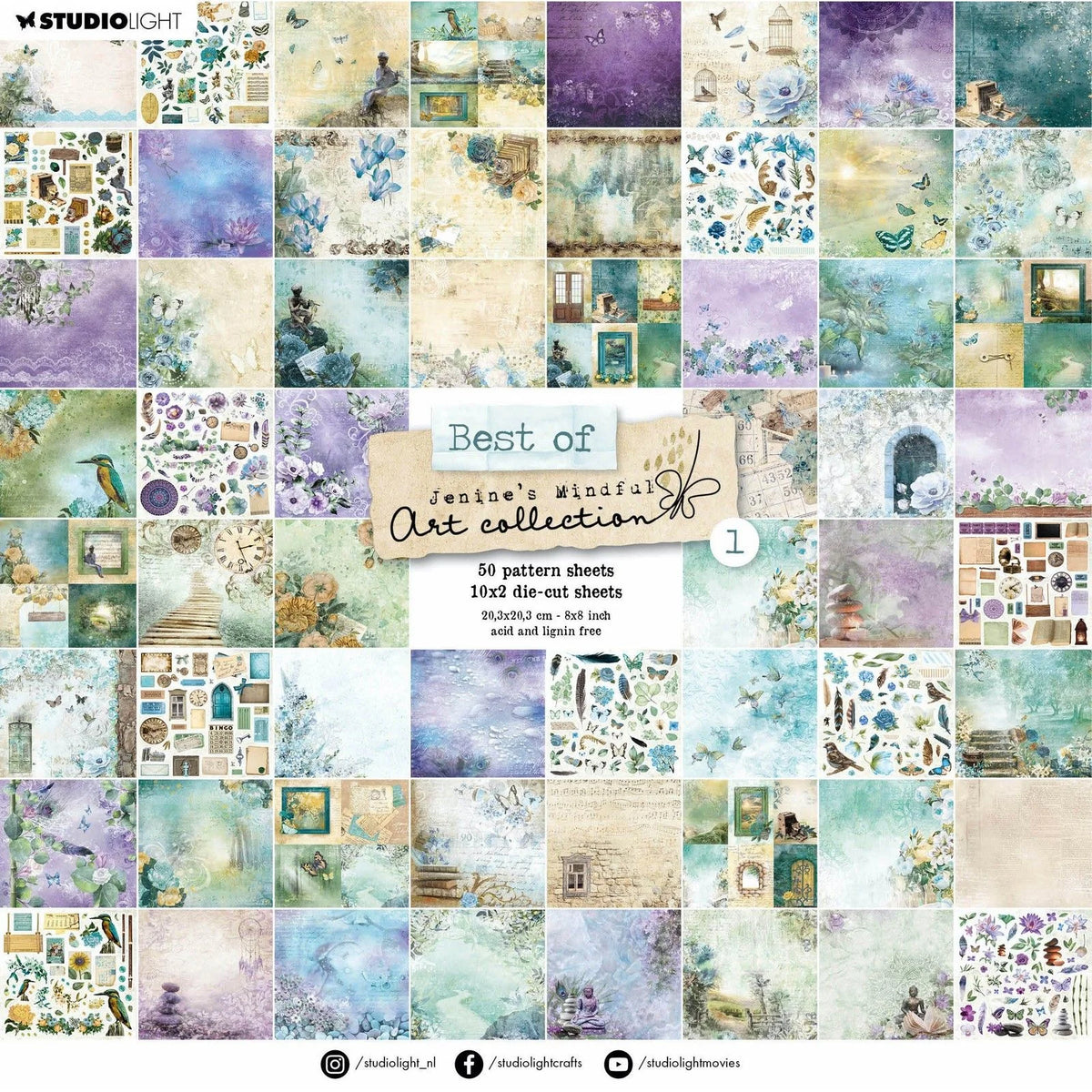 Studio Light • Jenine's Mindful Art Collection Die-Cut Block Best Of 1 ...