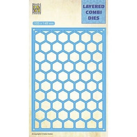Nellie's Choice - Layered Combi Dies - Honeycomb Layer A