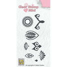 Nellie's Choice - Clear Stamps - Mandala Mini Flower-2
