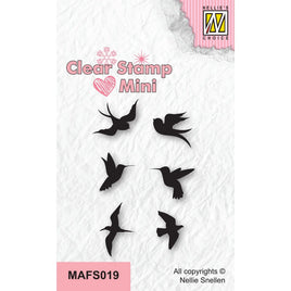 Nellie's Choice •Mini Clear Stamps Birds-1