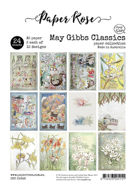 May Gibbs Classics A5 24pc Paper Pack