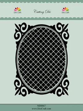 Dixi Craft - Cutting die Set - Oval Frame with Grid