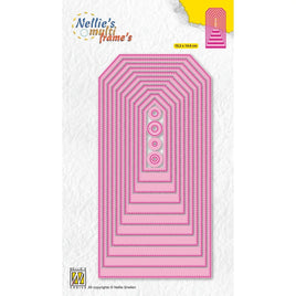 Nellie's Choice • Multi Frame Dies Stitched Tags 15pcs