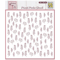 
              Nellie Snellen • 3D Embossing Folder & Stencil Set - Background Small Leaves
            