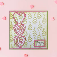 
              Nellie's Choice •  Stencil Heart Branches 5.9x5.9"
            