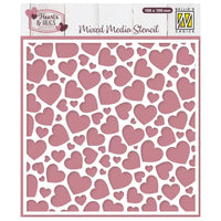 
              Nellie Snellen • 3D Embossing Folder & Stencil Set - Pop Up Hearts
            