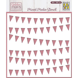 Nellie Snellen •  Stencil Banners 5.9x5.9"