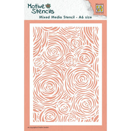 Nellie Snellen -Stencil A6 Size Flowers
