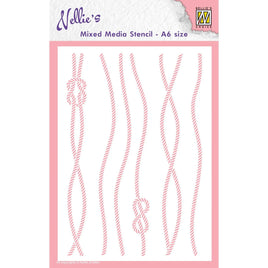 Nellie Snellen -Stencil A6 Size Rope