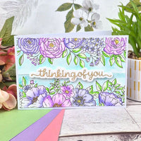 Hunkydory - Moonstone Dies - Script Sentiments - Best Wishes (8 PCS)