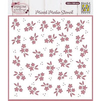 
              Nellie Snellen • 3D Embossing Folder & Stencil Set - Background Spring Flowers
            