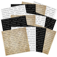 Hunkydory - Just My Type Sentiments Strip Pad