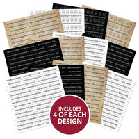 Hunkydory - Just My Type Sentiments Strip Pad - Humour
