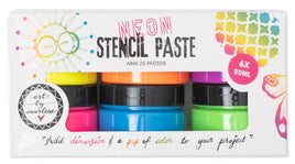 ABM - Art by Marlene Stencil Paste Neon colors - ABM 25 collection no. 08