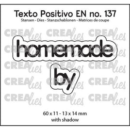 Crealies • Texto Positivo EN Dies Homemade By