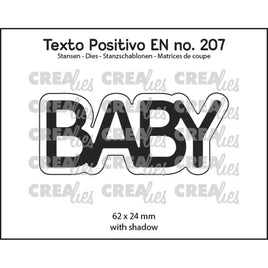 Crealies • Texto Positivo Cutting Die Baby