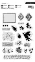 ABM - Art by Marlene - PRE-ORDER Clear Stamp - nr. 965 Splatters & Patterns