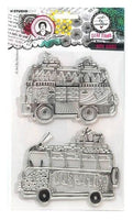 
              ABM Clear Stamp  - Studio Light - Hippie Busses - Signature collection
            