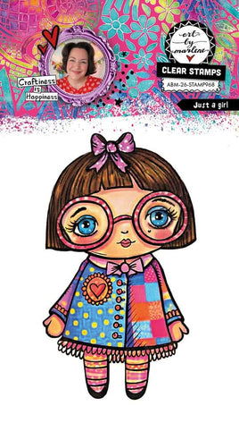 ABM - Art by Marlene - PRE-ORDER Clear Stamp - nr. 968 - Just a Girl