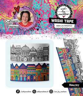 ABM - Art by Marlene - Washi Tape - nr.32 Houses