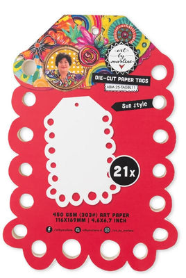 ABM - Art by Marlene Die-cut paper tags Sun style - ABM 25 collection no. 11