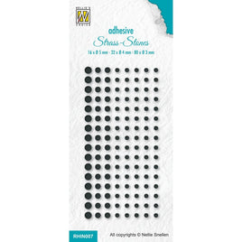 Rhinestones - Adhesive Rhinestones Set 7 Black