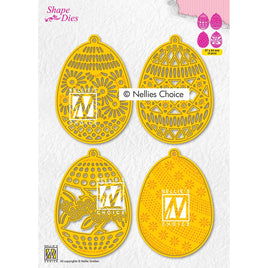 Nellie Snellen -Shape Dies Easter Eggs 4pcs