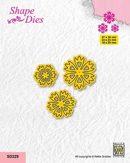 Nellie's Choice - Dies -"Set of 3 flowers-8" DEMO DIE