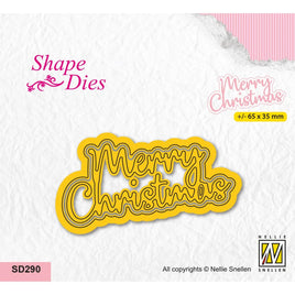 Nellie Snellen • Shape Die Texts Merry Christmas