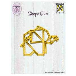 Nellie's Choice •  Shape Die - Origami Elephant