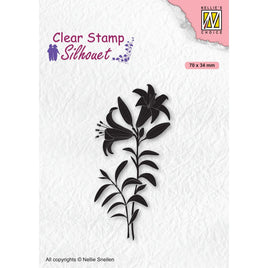 Nellie's Choice - Clear Stamps - Silhouette Lily