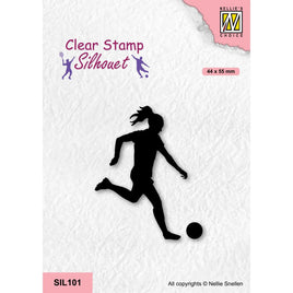 Nellie's Choice • Silhouet Clear Stamps Sports Series Women Football
