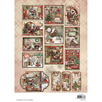 Studio Light - Cottage Christmas - Card making pad for creating 12 cards