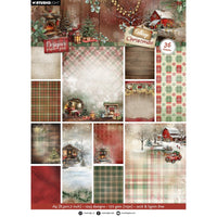 Studio Light  - Cottage Christmas A4 Designer paper pad Background paper