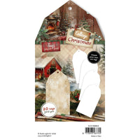 Studio Light - Cottage Christmas Tag paper pad White tags