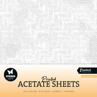 
              Studio Light • Essentials Acetate Sheets Textured patterns
            