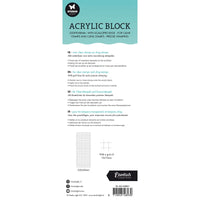 
              Studio Light - Essentials Acryl Stamp Block for Clear and Cling Stamps with Grid 22x9x0.8cm Nr.01
            
