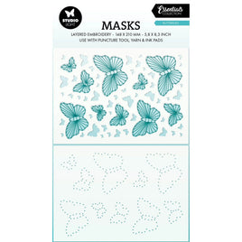 Studio Light - Mask - Essentials Puncture Tool Mask Flowers Butterflies